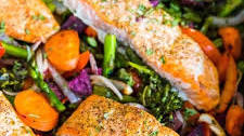 One Pan Salmon and Vegetables