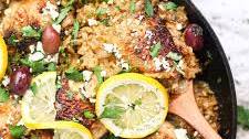 One Pot Mediterranean Chicken and Rice