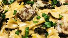 One Pot Steak and Mushroom Pasta