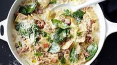 One-pot creamy chicken ravioli