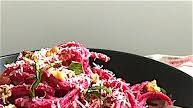 Pasta with Creamy Beet Sauce, Walnuts, and Parmesan