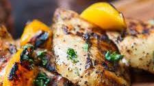 Peach & Basil Grilled Chicken Recipe