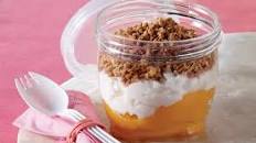 Peaches & Cottage Cheese Parfait