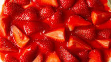 Philadelphia & Condensed Milk No Bake Strawberry Cheesecake