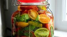 Pickled Cherry Tomatoes in Sweet, Salty, and Sour Brine
