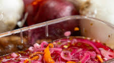 Pickled red onions