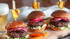 Pineapple Teriyaki Sliders With Quick Pickled Red Onion