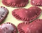 Pink Heart Shaped Ravioli