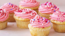 Pink Vanilla-Vanilla Cupcakes
