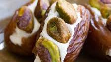 Pistachio Cream Cheese Stuffed Dates
