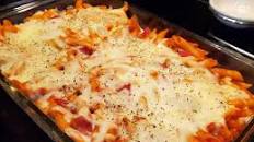 Pizza Pasta Bake with Sausage