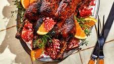 Pomegranate-and-Honey-Glazed Duck With Rice