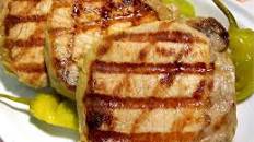 Pork Chops with Dill Pickle Marinade
