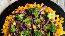 Quick Broccoli Lentil Stir Fry