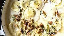 Ravioli in Creamy Parmesan Sauce