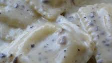 Ravioli in Truffle Cream Sauce