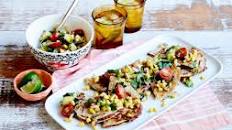 Red Bean Quesadillas with Avo-Corn Salsa