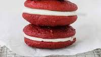 Red Velvet Whoopie Pies with Cream Cheese Filling