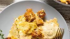 Roasted Butternut Squash Pasta w/ Parmesan Garlic Sauce