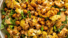 Roasted Cauliflower Salad with Maple Tahini Sauce
