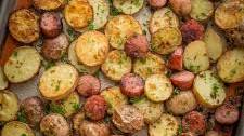 Roasted Potatoes and Kielbasa (One-Pan Recipe)