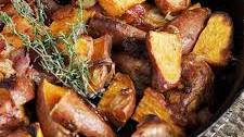 Roasted Sweet Potatoes with Mustard