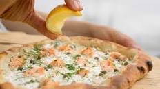 Salmon, Cream Cheese, Dill & Caper Pizza