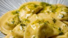Salmon Mezzaluna Pasta with Lemon Dill Butter (Smoked Salmon Ravioli)