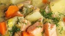 Salmon and Vegetable Soup