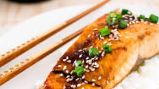 Salmón teriyaki