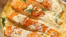 Salmon with Lemon Dill Sauce