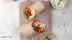 Salmon wraps with cottage cheese