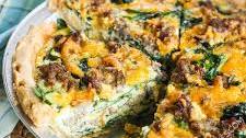 Sausage Spinach Quiche