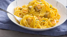 Seafood carbonara