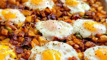 Sheet Pan Breakfast Hash and Eggs