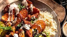 Sheet Pan Chicken Tzatziki and Sweet Potatoes