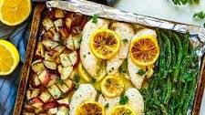 Sheet Pan Lemon Chicken with Green Beans and Potatoes