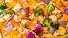 Sheet Pan Skinny Lemon Pepper Chicken and Vegetables