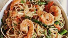 Shrimp & Asparagus Pasta