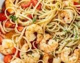 Shrimp Pasta with Garlic Butter Sauce