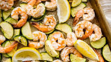 Shrimp Scampi Sheet Pan Meal