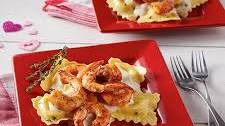 Shrimp and Ravioli with Alfredo Sauce Recipe