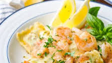 Shrimp with Ravioli