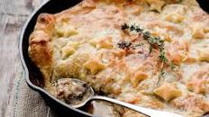 Skillet Chicken and Mushroom Pot Pie