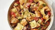 Skillet Chicken and Ravioli