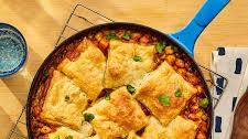 Skillet Curry Chickpea Potpie