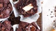 Small Batch Chocolate Cream Cheese Muffins