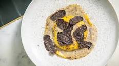Smoked potato ravioli, egg yolk, summer truffle