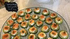 Smoked salmon with cucumber cream cheese Fast2eat