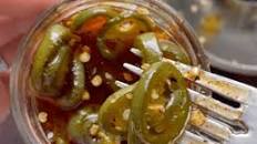 Smoky Honey Habanero Cowboy Candy (Pickled Jalapeños)